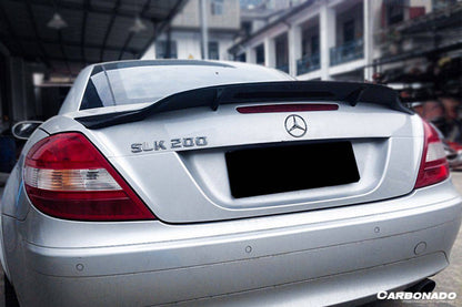Carbonado 2005-2011 Mercedes Benz SLK R171 RT Style Carbon Fiber Trunk Spoiler