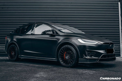 Carbonado 2016-2021 Tesla Model X SUV RZS Style Carbon Fiber Front Canards
