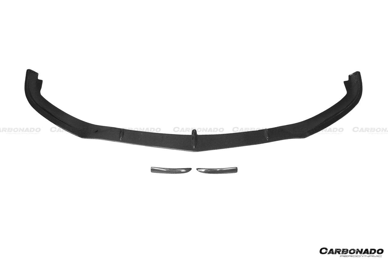 Borde delantero de fibra de carbono estilo BKSS para Mercedes Benz W205 C63 S AMG Coupé 2015-2021 Carbonado