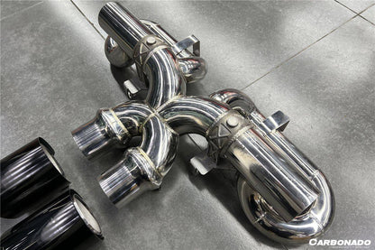 Carbonado 2019-2023 Porsche 911 992 Carrera  S  4  4S  Targa  Cabriolet Exhaust (for GT3 Style Bumper)