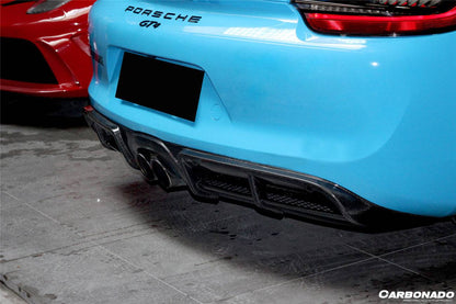 Carbonado 2012-2016 Porsche 981 Boxster  Cayman GT4 Style Rear Diffuser