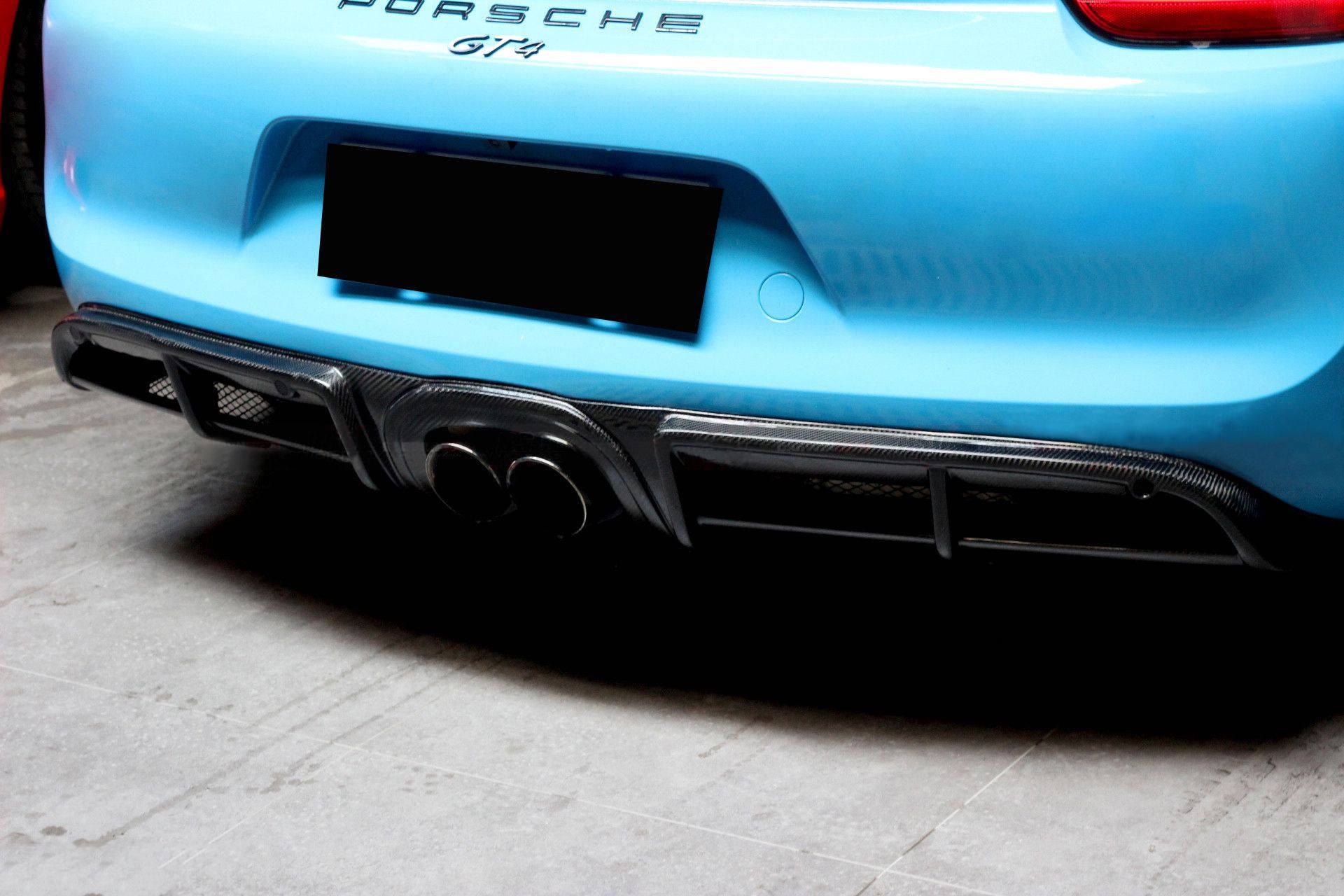 Carbonado 2012-2016 Porsche 981 Boxster  Cayman GT4 Style Rear Diffuser