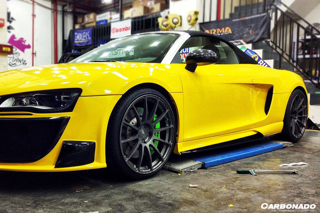 Carbonado 2006-2015 Audi R8 Coupe Spyder DPGT Style Side Skirts