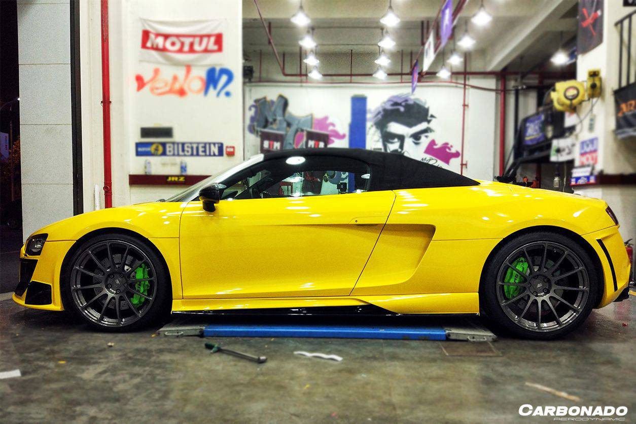 Carbonado 2006-2015 Audi R8 Coupe Spyder DPGT Style Side Skirts