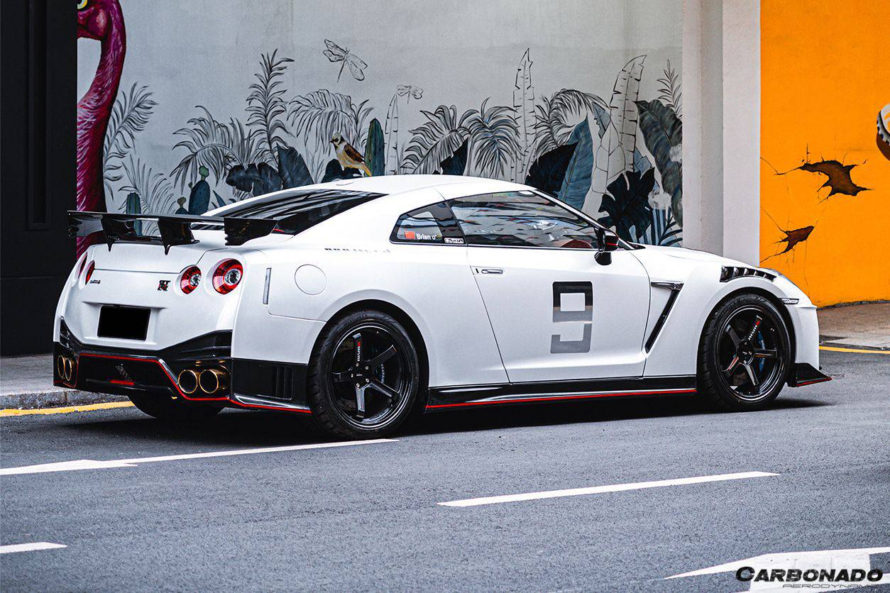 Parachoques trasero estilo NISMO Carbonado 2008-2023 Nissan GTR R35 CBA DBA EBA