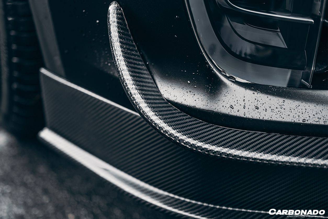 Carbonado 2016-2021 Tesla Model X SUV RZS Style Carbon Fiber Front Canards