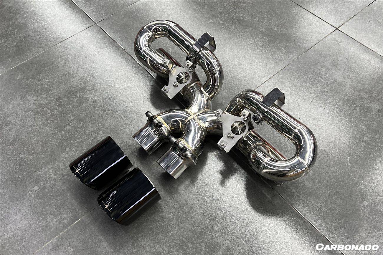 Carbonado 2019-2023 Porsche 911 992 Carrera  S  4  4S  Targa  Cabriolet Exhaust (for GT3 Style Bumper)