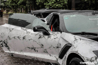 Kit de carrocería de conversión frontal estilo ZR1 para Corvette C7 Z51 Carbonado 2013-2019
