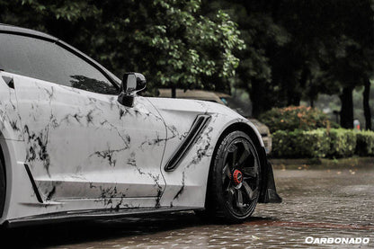 Kit de carrocería de conversión frontal estilo ZR1 para Corvette C7 Z51 Carbonado 2013-2019