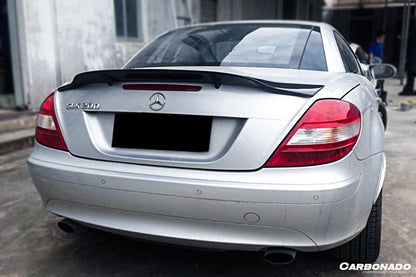 Carbonado 2005-2011 Mercedes Benz SLK R171 RT Style Carbon Fiber Trunk Spoiler