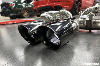Carbonado 2019-2023 Porsche 911 992 Carrera  S  4  4S  Targa  Cabriolet Exhaust (for GT3 Style Bumper)