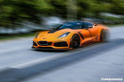 Kit de carrocería de conversión frontal estilo ZR1 para Corvette C7 Z51 Carbonado 2013-2019