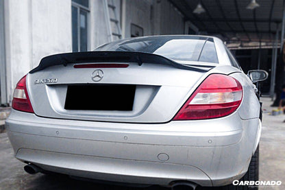 Carbonado 2005-2011 Mercedes Benz SLK R171 RT Style Carbon Fiber Trunk Spoiler