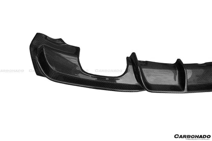 Carbonado 2013-2019 BMW 3 Series F30 F35 MP Style Carbon Fiber Qual Exhaust Rear Lip (For M-Tech Only)