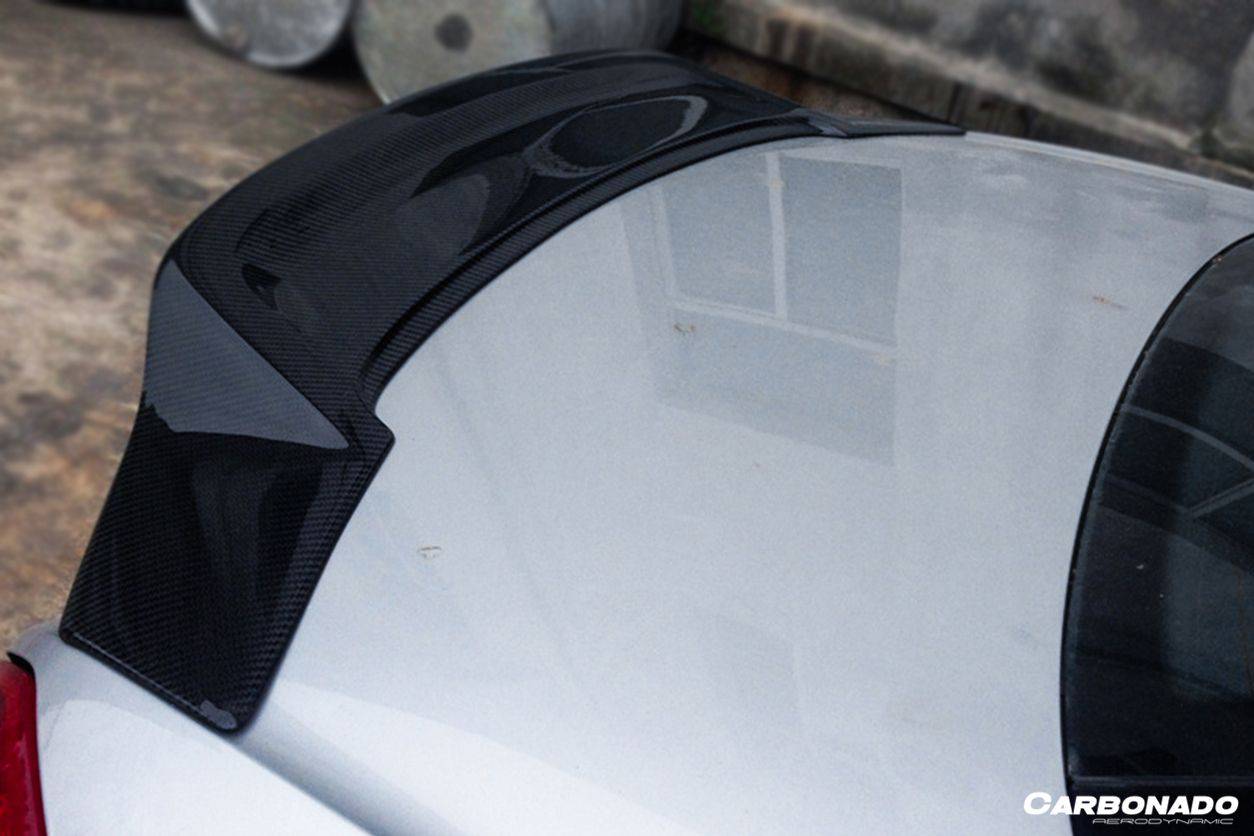 Carbonado 2005-2011 Mercedes Benz SLK R171 RT Style Carbon Fiber Trunk Spoiler
