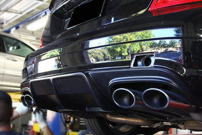 Difusor de fibra de carbono estilo AK para Mercedes Benz W204 C63 AMG Carbonado 2008-2011