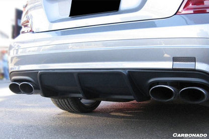 Difusor de fibra de carbono estilo AK para Mercedes Benz W204 C63 AMG Carbonado 2008-2011