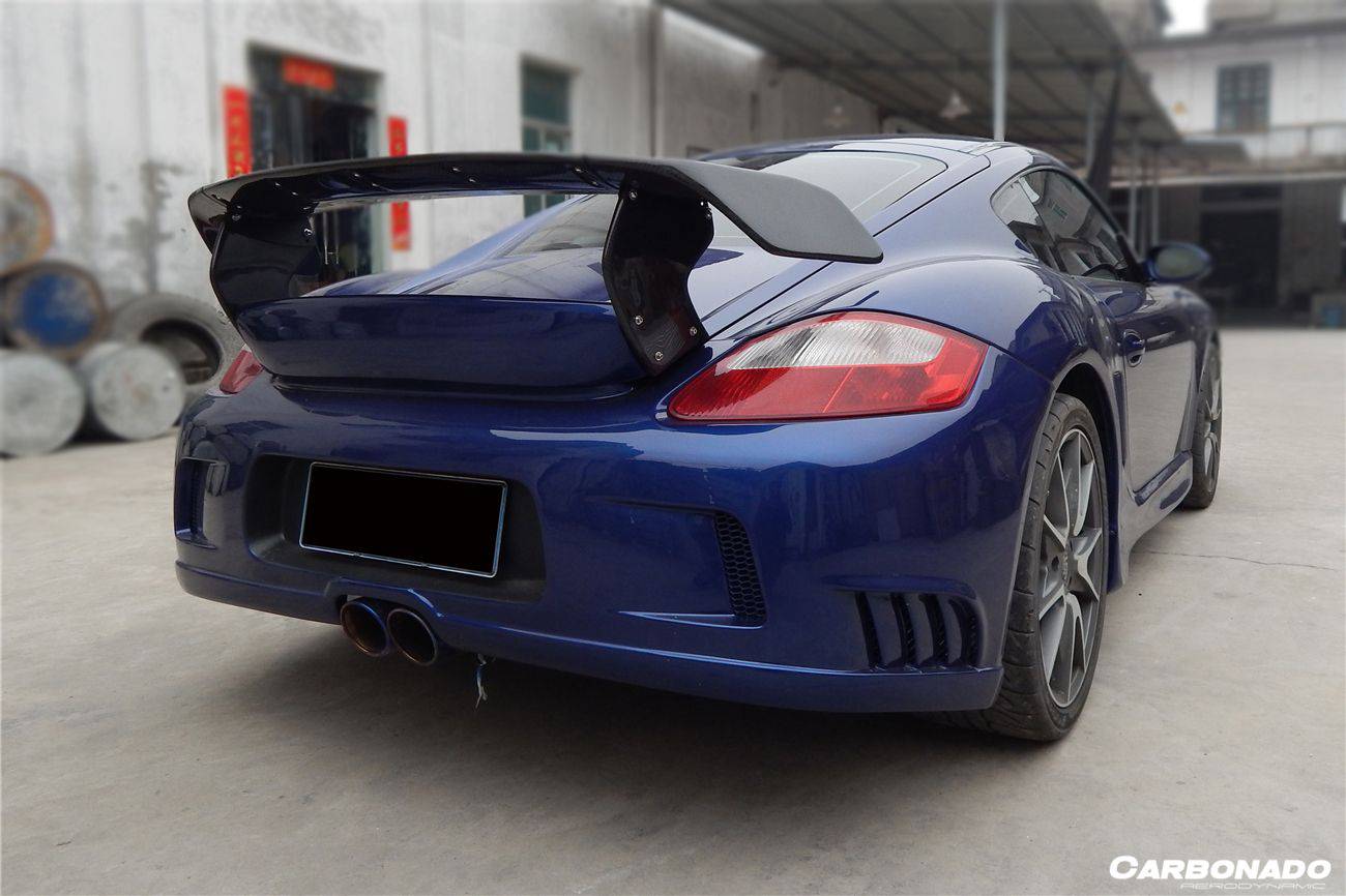 Carbonado TA Style Rear Bumper and Trunk Spoiler | 2005-2008 Porsche Boxster 987