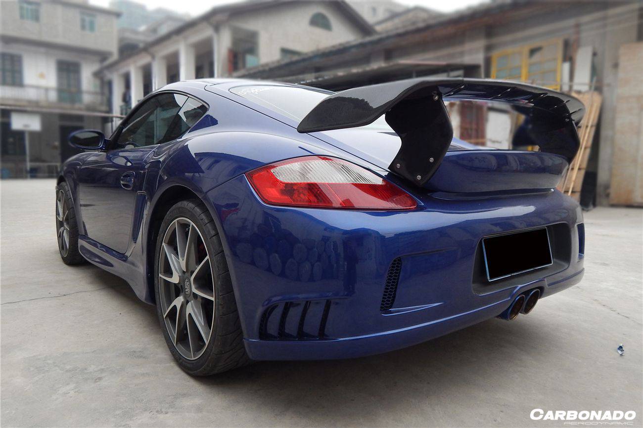 Carbonado TA Style Rear Bumper and Trunk Spoiler | 2005-2008 Porsche Boxster 987