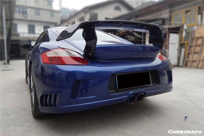 Carbonado TA Style Rear Bumper and Trunk Spoiler | 2005-2008 Porsche Boxster 987