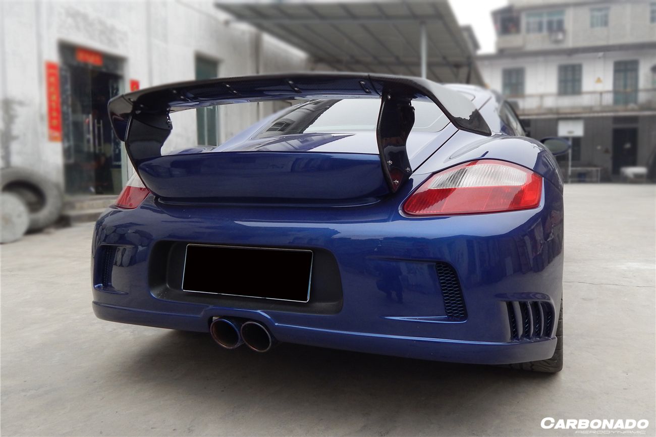 Carbonado TA Style Rear Bumper and Trunk Spoiler | 2005-2008 Porsche Boxster 987