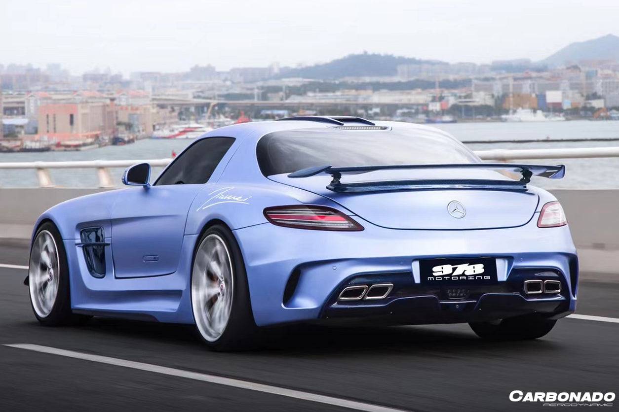 Carbonado 2010-2015 Mercedes Benz W197 SLS AMG BKSS Style Carbon Fiber Trunk Spoiler