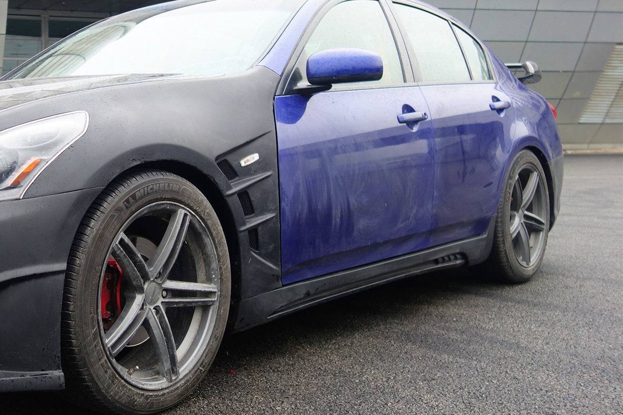 Carbonado 2007-2013 Infiniti G25 G35 G37 Sedan ELT Style Side Skirts