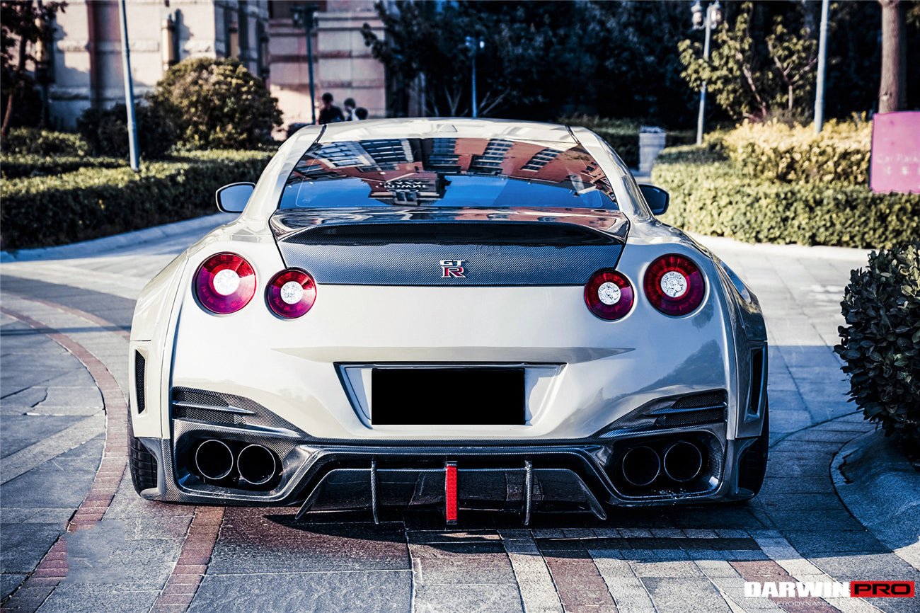 DarwinPRO BKSSII Style Rear Bumper with Diffuser Undertray And LED Light | 2008-2023 Nissan GTR R35