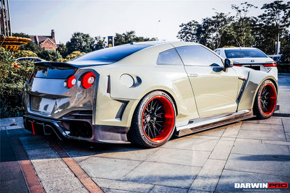 DarwinPRO BKSSII Style Rear Bumper with Diffuser Undertray And LED Light | 2008-2023 Nissan GTR R35