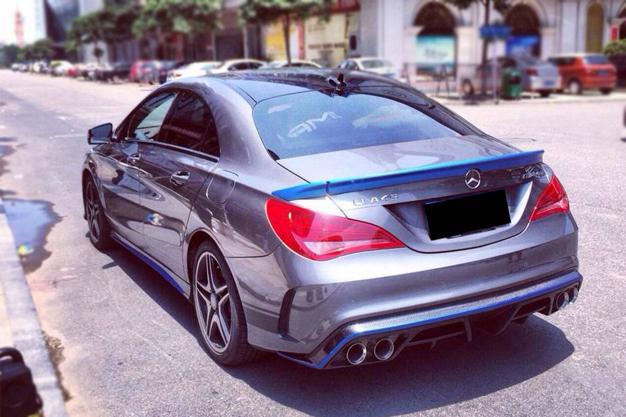 Carbonado 2014-2016 Mercedes Benz W117 CLA Sport   CLA45 AMG PA Style Trunk Spoiler