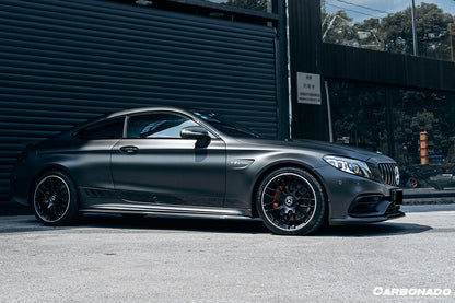 Borde delantero de fibra de carbono estilo BKSS para Mercedes Benz W205 C63 S AMG Coupé 2015-2021 Carbonado