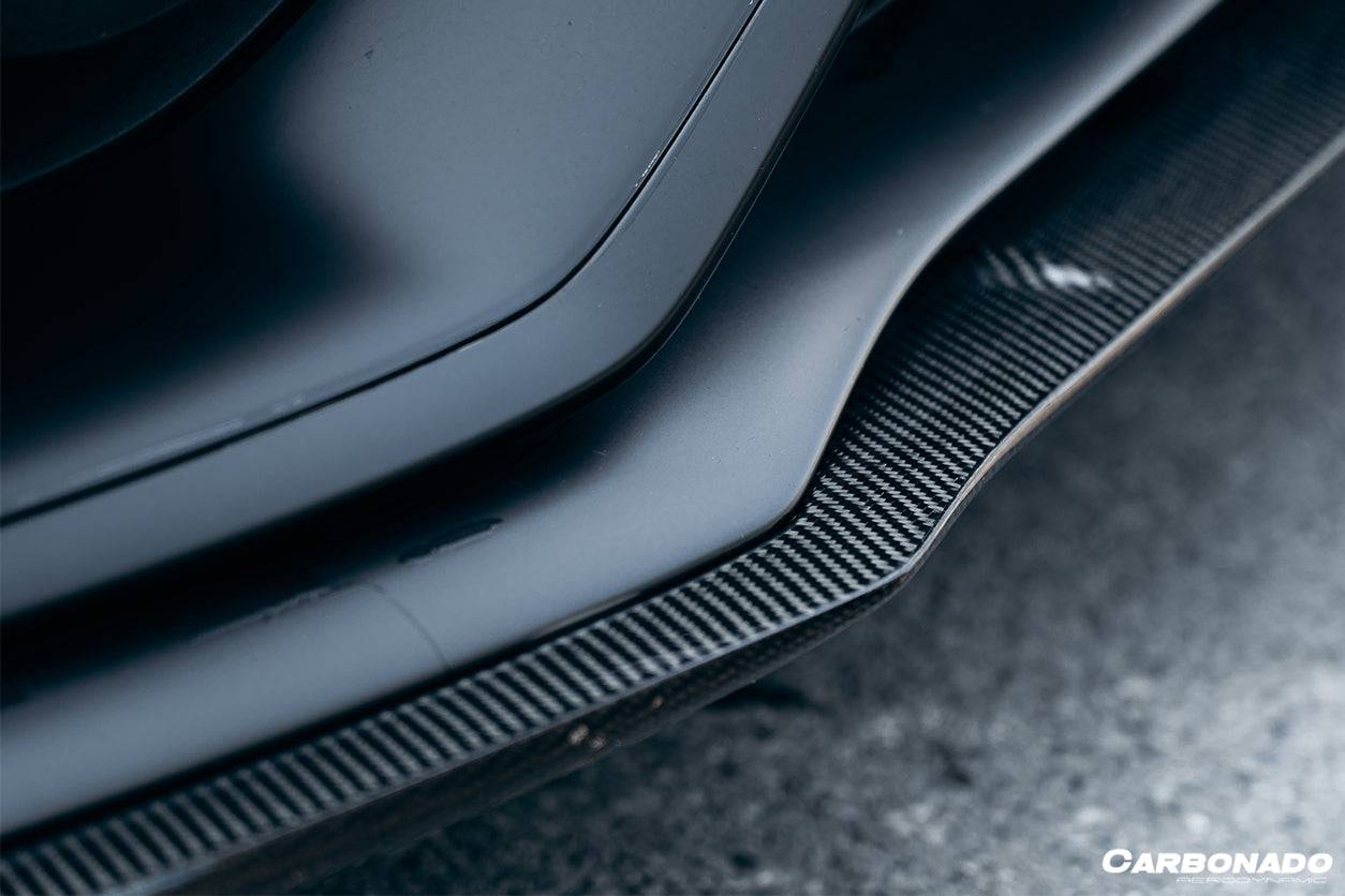 Borde delantero de fibra de carbono estilo BKSS para Mercedes Benz W205 C63 S AMG Coupé 2015-2021 Carbonado