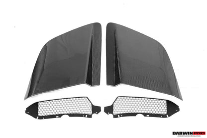 DarwinPRO GT4 Style Dry Carbon Fiber Side Door Panel Blades | 2016-2025 Audi R8 Coupe & Spyder