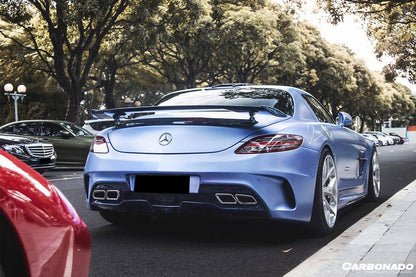 Carbonado 2010-2015 Mercedes Benz W197 SLS AMG BKSS Style Carbon Fiber Trunk Spoiler