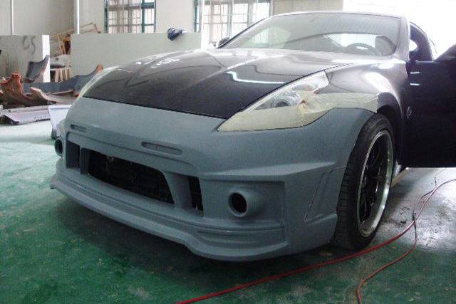 Parachoques delantero estilo BSD para Nissan 370Z Carbonado 2009-2015