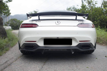 Difusor trasero de fibra de carbono estilo Mercedes Benz AMG GT GTS RZS Carbonado 2015-2021