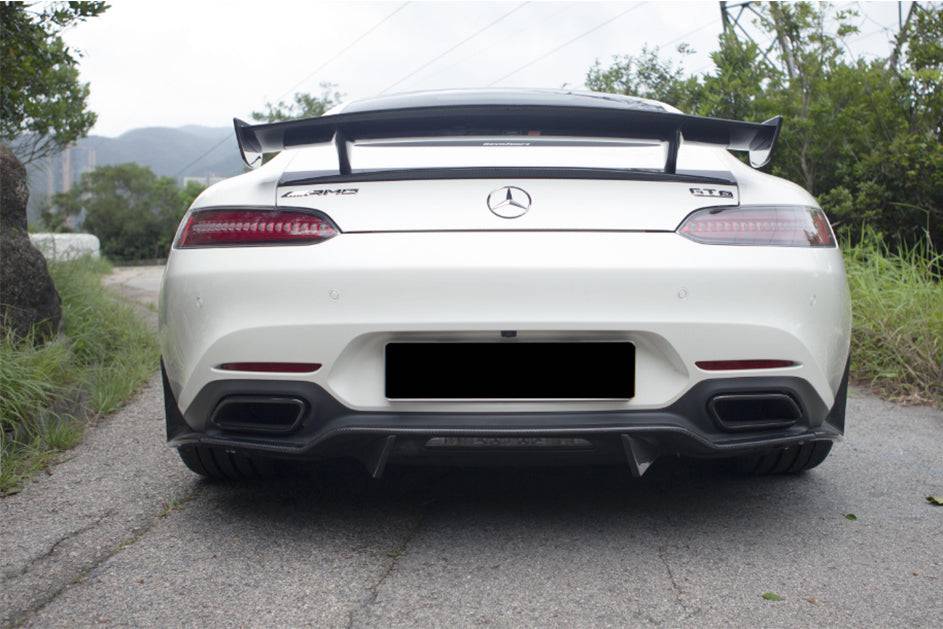 Difusor trasero de fibra de carbono estilo Mercedes Benz AMG GT GTS RZS Carbonado 2015-2021