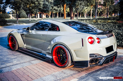 DarwinPRO BKSSII Style Rear Bumper with Diffuser Undertray And LED Light | 2008-2023 Nissan GTR R35
