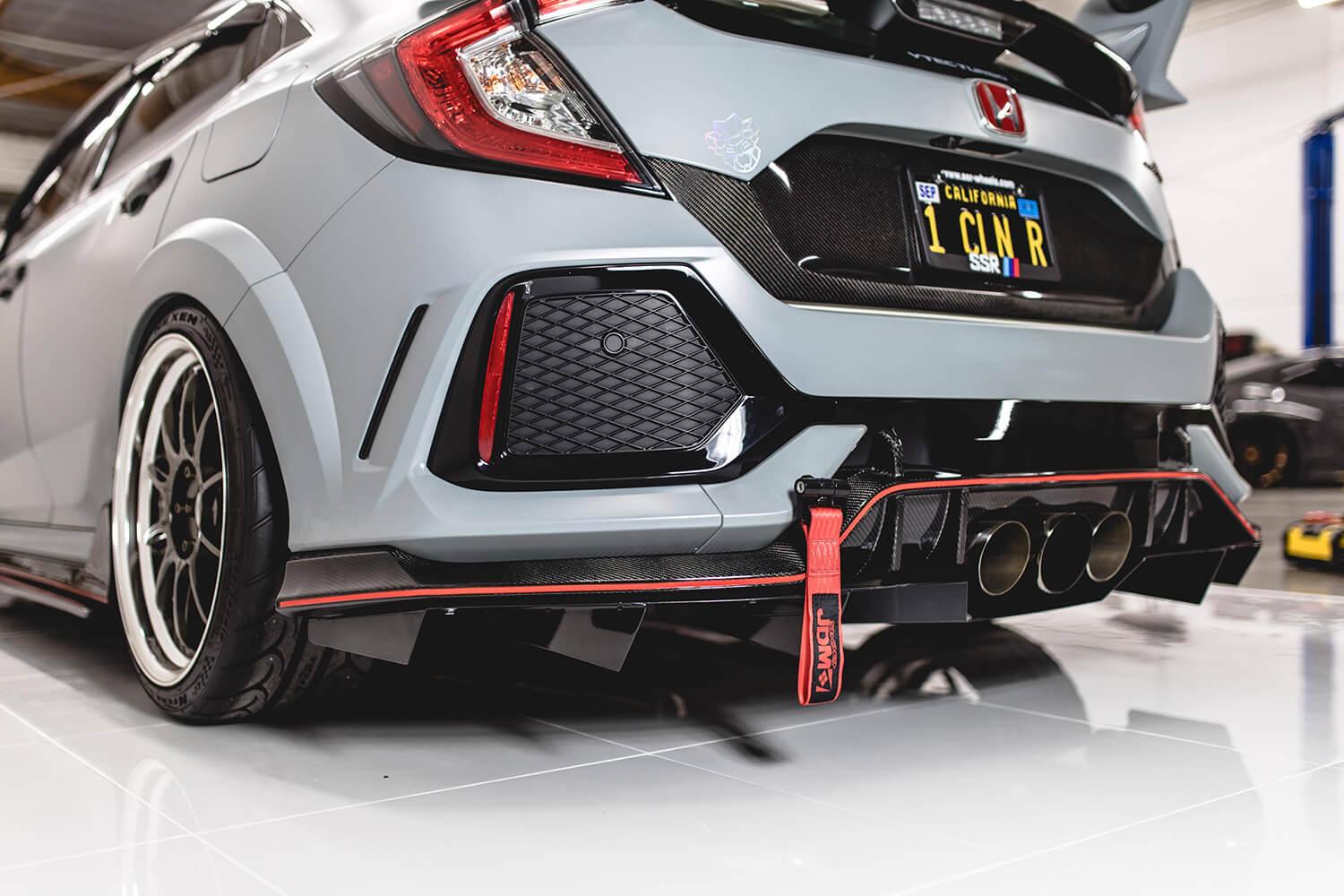 Aeroflow Dynamics Rear Diffuser V2 (2017-2021 Honda Civic Type-R)