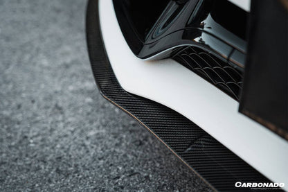 Borde delantero de fibra de carbono estilo BKSS para Mercedes Benz W205 C63 S AMG Coupé 2015-2021 Carbonado