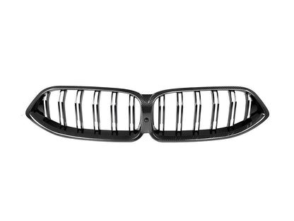 Parrilla delantera de doble lama de carbono seco AutoTecknic - F91/ F92/ F93 M8 