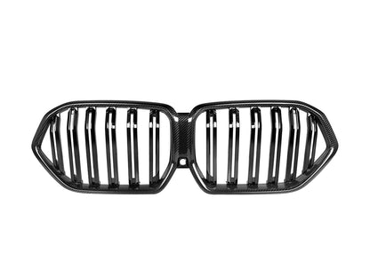 AutoTecknic Dual-Slats ドライカーボン フロント Grille - G06 X6 Pre-LCI
