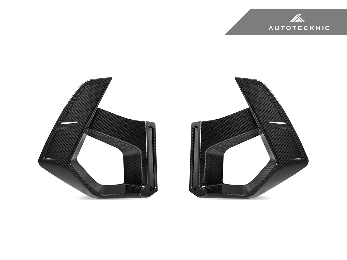 Juego de rejillas de ventilación de carbono seco para parachoques delantero AutoTecknic - F97 X3M LCI | F98 X4M LCI