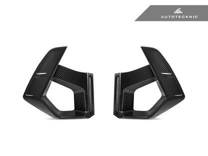 Juego de rejillas de ventilación de carbono seco para parachoques delantero AutoTecknic - F97 X3M LCI | F98 X4M LCI