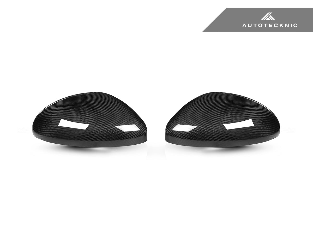 AutoTecknic Replacement Carbon Fiber Mirror Covers - Porsche 718 Cayman | Boxster - 1