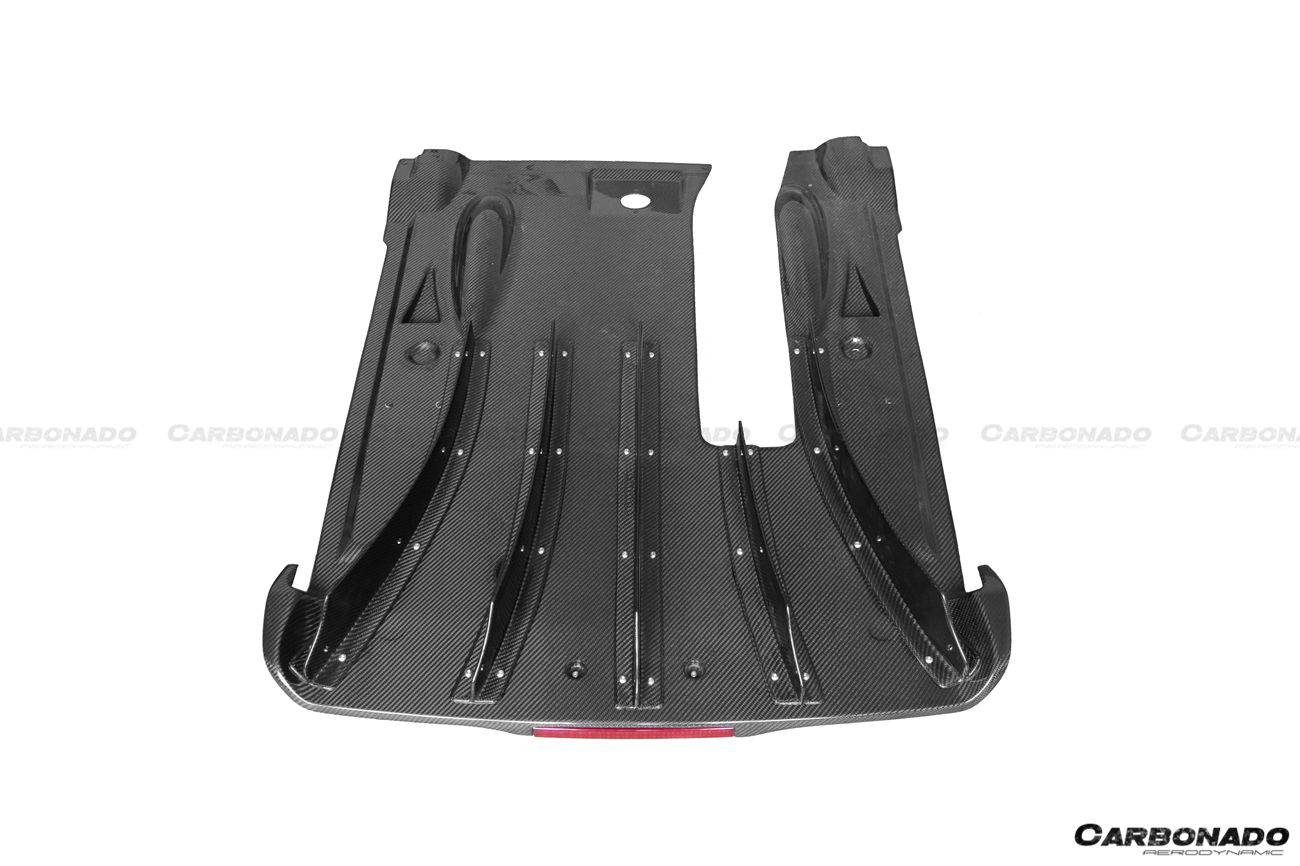 Carbonado 2012-2023 Nissan GTR R35 DBA & EBA NISMO Style Carbon Fiber Rear Diffuser With Canards & Break Light