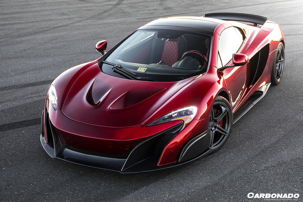Carbonado 2011-2014 McLaren MP4 12C 675LT Style Part Carbon Fiber Front Bumper And Fender