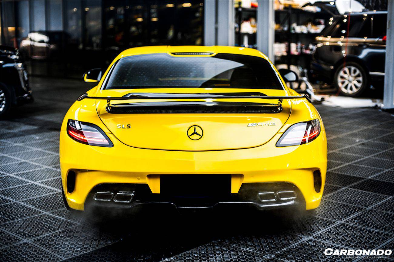 Parachoques trasero estilo BKSS para Mercedes Benz W197 SLS AMG Carbonado 2010-2015