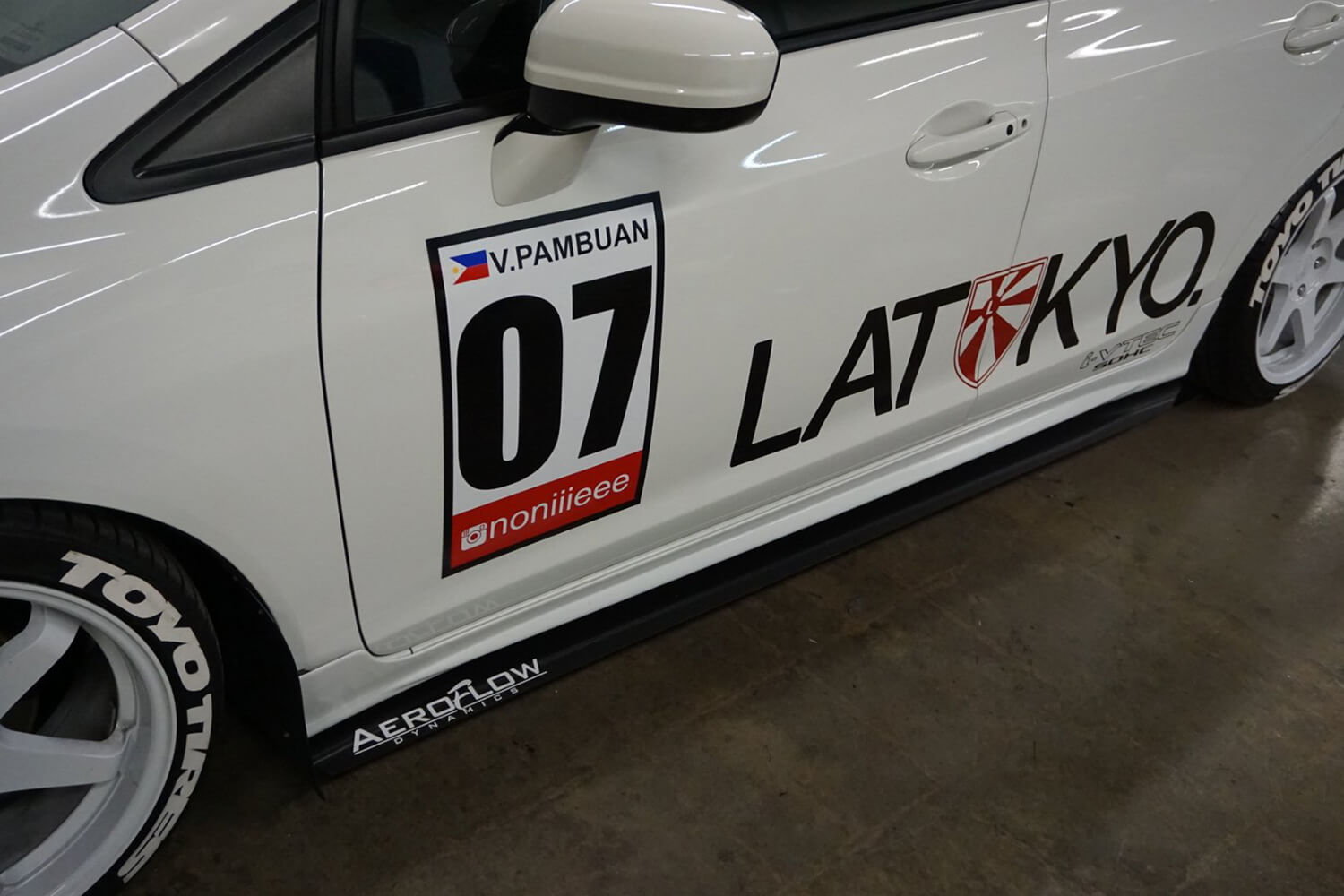 Aeroflow Dynamics Side Skirt Extension V1 (2012-2015 Civic Si Sedan)