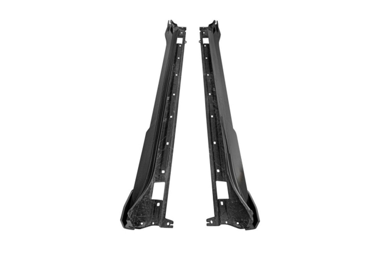 2017 - 2023 Porsche Panamera 971 KDA Style Autoclave Carbon Fiber Side Skirts - 1